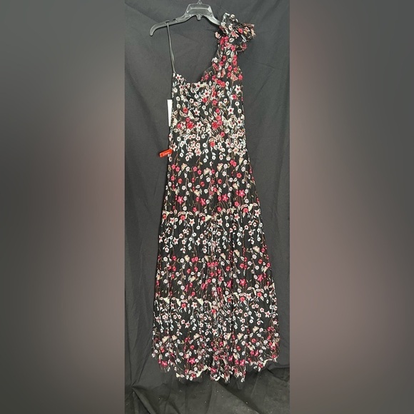 MAC DUGGAL 20331 NWT Embellished Ruffled One Shoulder A Line Gown - Picture 6 of 8